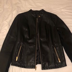 Black leather jacket